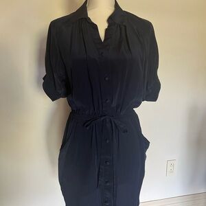 Fifteen Twenty Black Asymmetrical Ruffled Dress